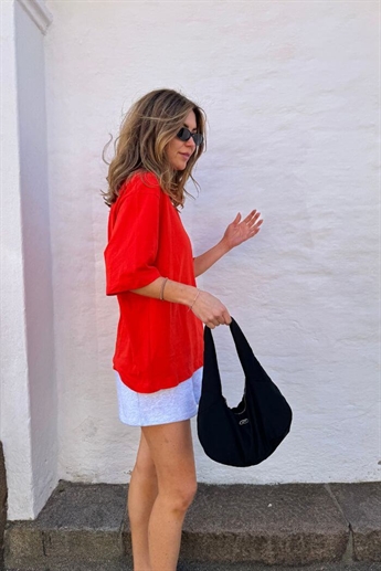 Lima 2/4 Oversize T-Shirt, Fiery Red
